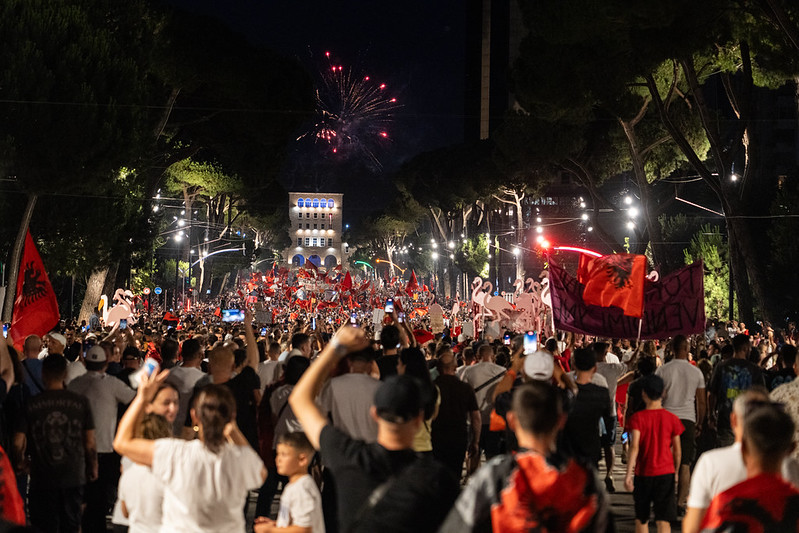 Protesty Albania